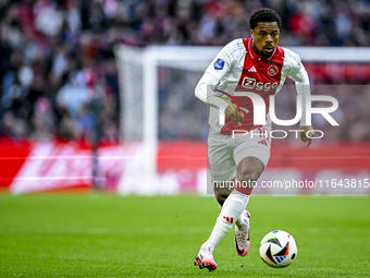 AFC Ajax Amsterdam forward Chuba Akpom plays during the match between Ajax and Groningen at the Johan Cruijff ArenA for the Dutch Eredivisie...