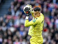 FC Groningen goalkeeper Etienne Vaessen participates in the match between Ajax and Groningen at the Johan Cruijff ArenA for the Dutch Erediv...