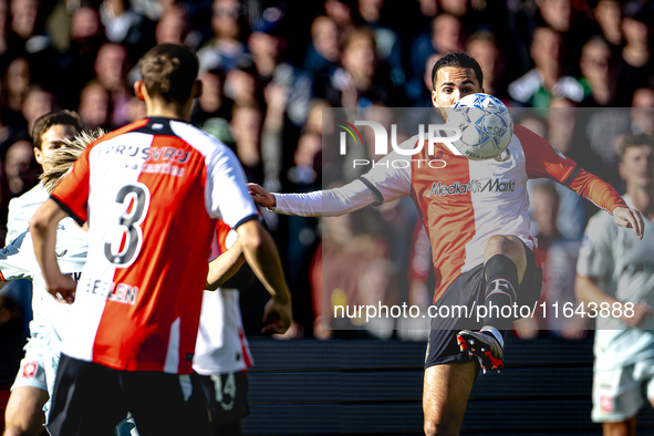 Feyenoord Rotterdam midfielder Ramiz Zerrouki plays during the match between Feyenoord and Twente at the Feyenoord stadium De Kuip for the D...