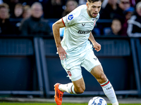 FC Twente forward Mitchell van Bergen plays during the match between Feyenoord and Twente at the Feyenoord stadium De Kuip for the Dutch Ere...