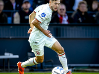 FC Twente forward Mitchell van Bergen plays during the match between Feyenoord and Twente at the Feyenoord stadium De Kuip for the Dutch Ere...