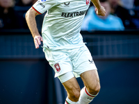 FC Twente forward Mitchell van Bergen plays during the match between Feyenoord and Twente at the Feyenoord stadium De Kuip for the Dutch Ere...