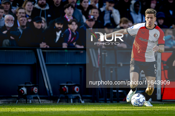 Feyenoord Rotterdam defender Gijs Smal plays during the match between Feyenoord and Twente at the Feyenoord stadium De Kuip for the Dutch Er...