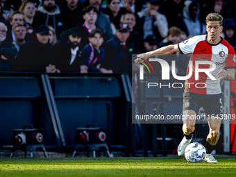 Feyenoord Rotterdam defender Gijs Smal plays during the match between Feyenoord and Twente at the Feyenoord stadium De Kuip for the Dutch Er...