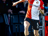 Feyenoord Rotterdam defender Gijs Smal plays during the match between Feyenoord and Twente at the Feyenoord stadium De Kuip for the Dutch Er...