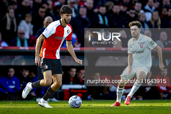 Feyenoord Rotterdam defender Facundo Gonzalez plays during the match between Feyenoord and Twente at the Feyenoord stadium De Kuip for the D...