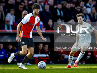 Feyenoord Rotterdam defender Facundo Gonzalez plays during the match between Feyenoord and Twente at the Feyenoord stadium De Kuip for the D...