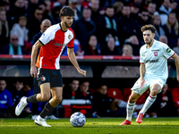 Feyenoord Rotterdam defender Facundo Gonzalez plays during the match between Feyenoord and Twente at the Feyenoord stadium De Kuip for the D...