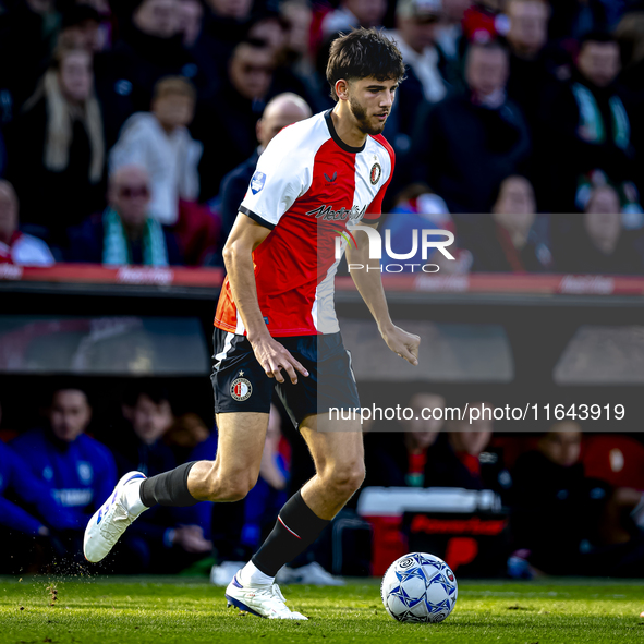 Feyenoord Rotterdam defender Facundo Gonzalez plays during the match between Feyenoord and Twente at the Feyenoord stadium De Kuip for the D...