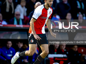 Feyenoord Rotterdam defender Facundo Gonzalez plays during the match between Feyenoord and Twente at the Feyenoord stadium De Kuip for the D...