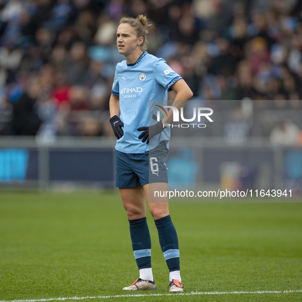 Vivianne Miedema #6 of Manchester City W.F.C. during the Barclays FA Women's Super League match between Manchester City and West Ham United...