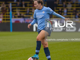 Lauren Hemp #11 of Manchester City W.F.C. participates in the Barclays FA Women's Super League match between Manchester City and West Ham Un...