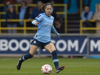 Yui Hasegawa #25 of Manchester City W.F.C. participates in the Barclays FA Women's Super League match between Manchester City and West Ham U...