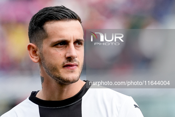 Emanuele Valeri of Parma Calcio 1903 looks on during the Serie A Enilive match between Bologna FC and Parma Calcio 1903 at Stadio Renato Dal...