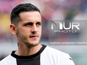 Emanuele Valeri of Parma Calcio 1903 looks on during the Serie A Enilive match between Bologna FC and Parma Calcio 1903 at Stadio Renato Dal...