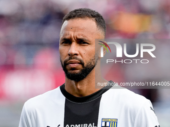 Hernani of Parma Calcio 1903 looks on during the Serie A Enilive match between Bologna FC and Parma Calcio 1903 at Stadio Renato Dall'Ara on...