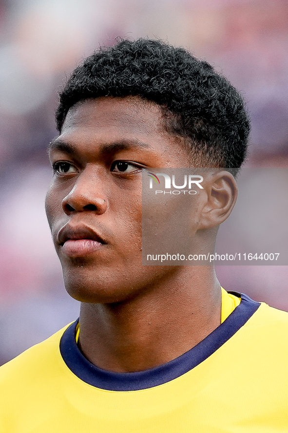 Zion Suzuki of Parma Calcio 1903 looks on during the Serie A Enilive match between Bologna FC and Parma Calcio 1903 at Stadio Renato Dall'Ar...