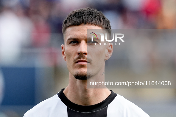 Dennis Man of Parma Calcio 1903 looks on during the Serie A Enilive match between Bologna FC and Parma Calcio 1903 at Stadio Renato Dall'Ara...