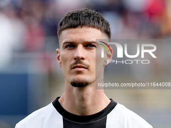 Dennis Man of Parma Calcio 1903 looks on during the Serie A Enilive match between Bologna FC and Parma Calcio 1903 at Stadio Renato Dall'Ara...