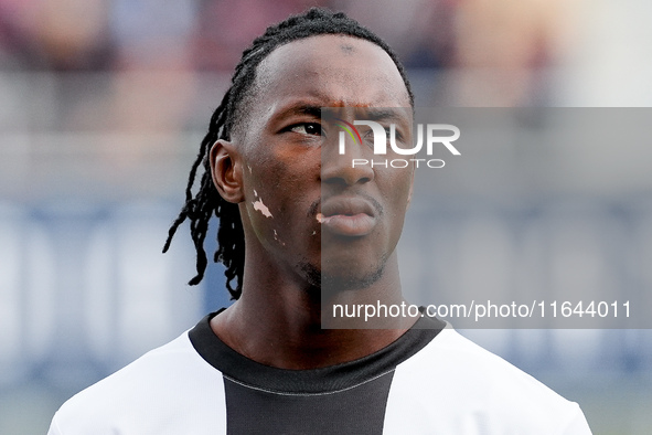 Woyo Coulibaly of Parma Calcio 1903 looks on during the Serie A Enilive match between Bologna FC and Parma Calcio 1903 at Stadio Renato Dall...