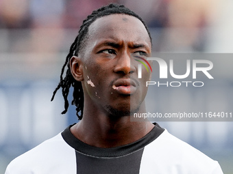 Woyo Coulibaly of Parma Calcio 1903 looks on during the Serie A Enilive match between Bologna FC and Parma Calcio 1903 at Stadio Renato Dall...