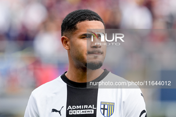 Simon Sohm of Parma Calcio 1903 looks on during the Serie A Enilive match between Bologna FC and Parma Calcio 1903 at Stadio Renato Dall'Ara...