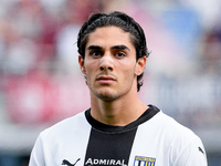 Matteo Cancellieri of Parma Calcio 1903 looks on during the Serie A Enilive match between Bologna FC and Parma Calcio 1903 at Stadio Renato...