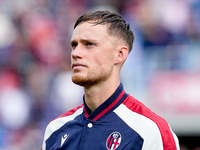 Sam Beukema of Bologna FC looks on during the Serie A Enilive match between Bologna FC and Parma Calcio 1903 at Stadio Renato Dall'Ara on Oc...