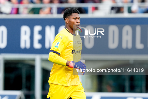 Zion Suzuki of Parma Calcio 1903 looks on during the Serie A Enilive match between Bologna FC and Parma Calcio 1903 at Stadio Renato Dall'Ar...