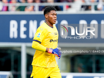 Zion Suzuki of Parma Calcio 1903 looks on during the Serie A Enilive match between Bologna FC and Parma Calcio 1903 at Stadio Renato Dall'Ar...