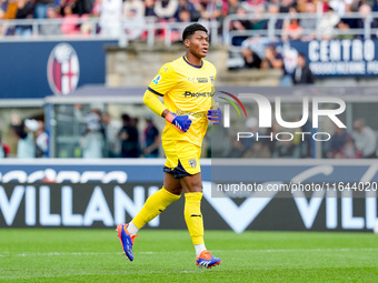 Zion Suzuki of Parma Calcio 1903 looks on during the Serie A Enilive match between Bologna FC and Parma Calcio 1903 at Stadio Renato Dall'Ar...