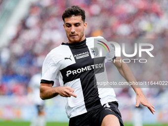 Botond Balogh of Parma Calcio 1903 during the Serie A Enilive match between Bologna FC and Parma Calcio 1903 at Stadio Renato Dall'Ara on Oc...