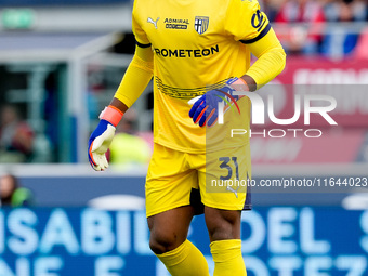 Zion Suzuki of Parma Calcio 1903 looks on during the Serie A Enilive match between Bologna FC and Parma Calcio 1903 at Stadio Renato Dall'Ar...