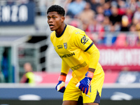 Zion Suzuki of Parma Calcio 1903 looks on during the Serie A Enilive match between Bologna FC and Parma Calcio 1903 at Stadio Renato Dall'Ar...