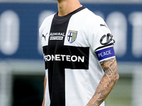 Enrico Delprato of Parma Calcio 1903 during the Serie A Enilive match between Bologna FC and Parma Calcio 1903 at Stadio Renato Dall'Ara on...