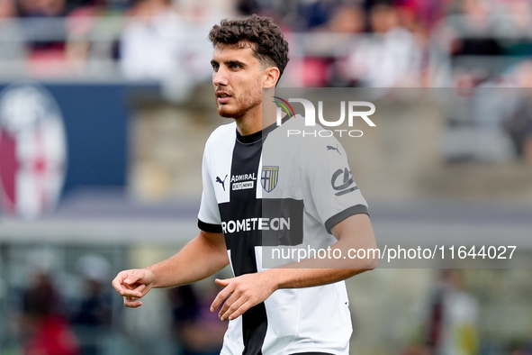 Botond Balogh of Parma Calcio 1903 looks on during the Serie A Enilive match between Bologna FC and Parma Calcio 1903 at Stadio Renato Dall'...