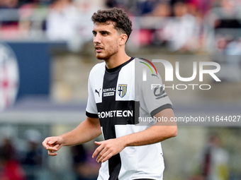 Botond Balogh of Parma Calcio 1903 looks on during the Serie A Enilive match between Bologna FC and Parma Calcio 1903 at Stadio Renato Dall'...