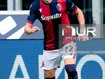 Charalampos Lykogiannis of Bologna FC during the Serie A Enilive match between Bologna FC and Parma Calcio 1903 at Stadio Renato Dall'Ara on...