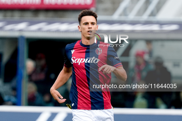 Nikola Moro of Bologna FC during the Serie A Enilive match between Bologna FC and Parma Calcio 1903 at Stadio Renato Dall'Ara on October 06,...