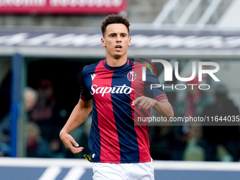 Nikola Moro of Bologna FC during the Serie A Enilive match between Bologna FC and Parma Calcio 1903 at Stadio Renato Dall'Ara on October 06,...