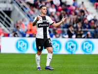 Emanuele Valeri of Parma Calcio 1903 during the Serie A Enilive match between Bologna FC and Parma Calcio 1903 at Stadio Renato Dall'Ara on...