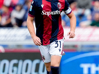 Sam Beukema of Bologna FC during the Serie A Enilive match between Bologna FC and Parma Calcio 1903 at Stadio Renato Dall'Ara on October 06,...