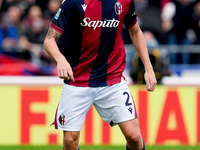 Emil Holm of Bologna FC during the Serie A Enilive match between Bologna FC and Parma Calcio 1903 at Stadio Renato Dall'Ara on October 06, 2...