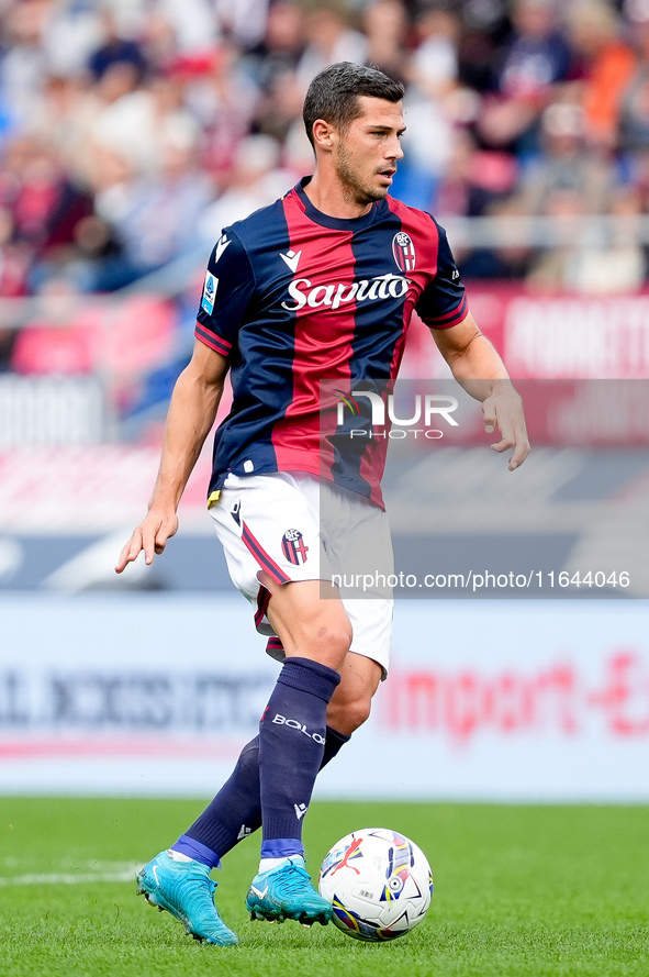 Remo Freuler of Bologna FC during the Serie A Enilive match between Bologna FC and Parma Calcio 1903 at Stadio Renato Dall'Ara on October 06...