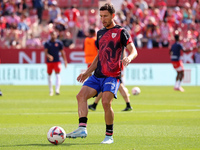 Oscar de Marcos plays during the match between Girona FC and Athletic Club, corresponding to week 9 of LaLiga EA Sport, at the Montilivi Sta...