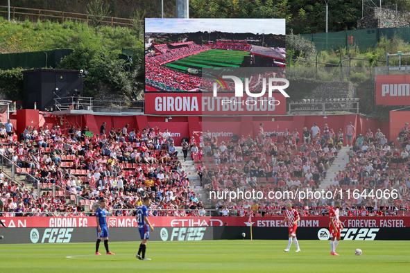 The stadium appears during the match between Girona FC and Athletic Club, corresponding to week 9 of LaLiga EA Sport, at the Montilivi Stadi...