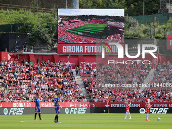 The stadium appears during the match between Girona FC and Athletic Club, corresponding to week 9 of LaLiga EA Sport, at the Montilivi Stadi...