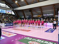 A general view of the Italian women's Serie A1 Volleyball championship: Day 1 match between Reale Mutua Fenera Chieri '76 and Igor Gorgonzol...