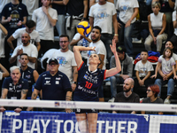 Sarah Van Aalen of Chieri '76 is in action during the Italian women's Serie A1 Volleyball championship: Day 1 match between Reale Mutua Fene...