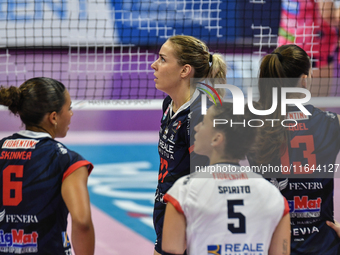 A general view of videocheck with Reale Mutua Fenera Chieri '76 during the Italian women's Serie A1 Volleyball championship: Day 1 match bet...